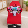 Red musical baby bouncer for kids playtime