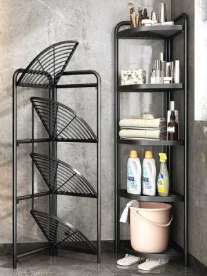 4 layer foldable corner shelves