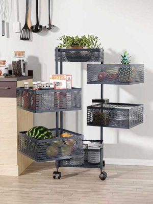 6 Layer Square Shape Kitchen Rack