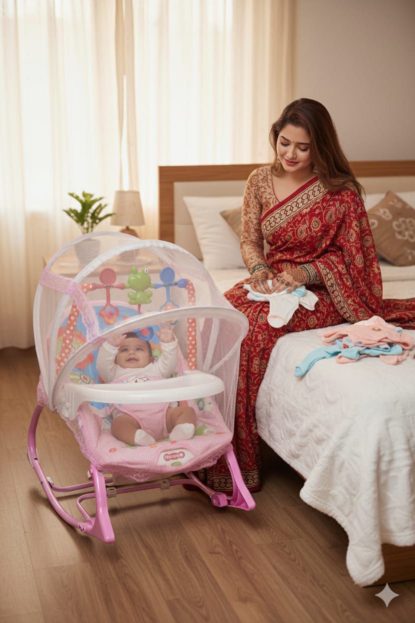 IBaby Toddler Rocking Chair with Mosquito Net